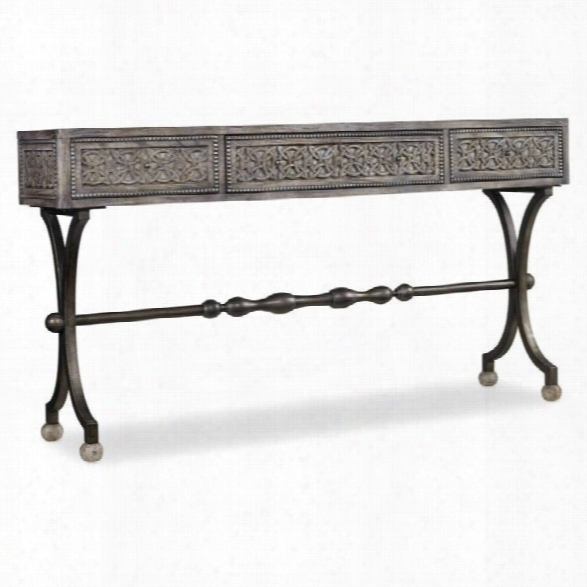Hooker Furniture Melange 3-drawer Ravenna Console Table In Weathered Gray