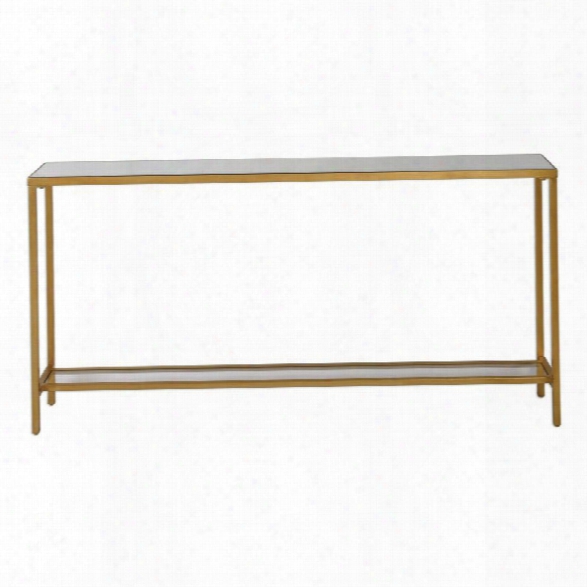 Maklaine Console Table In Gold