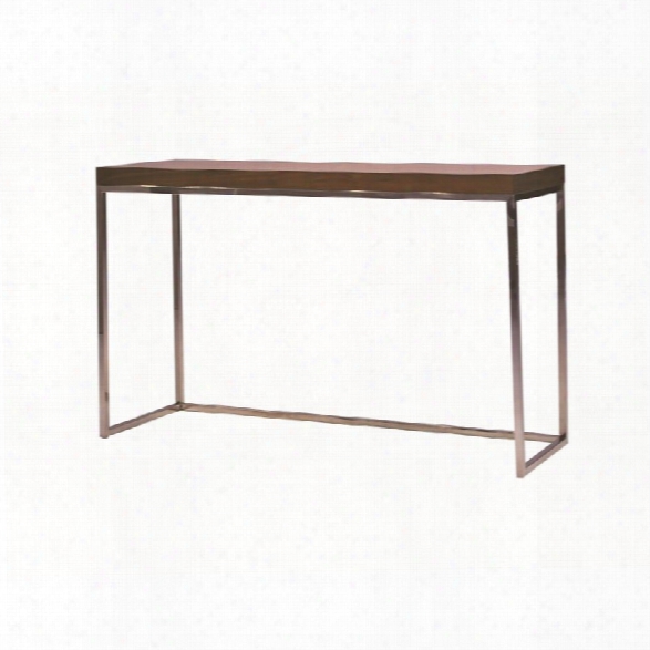 Mobital Kubo Sofa Table In Natural Walnut