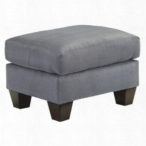 Signature Design By Ashley Furniture Hannin Ottoman In Lagoon