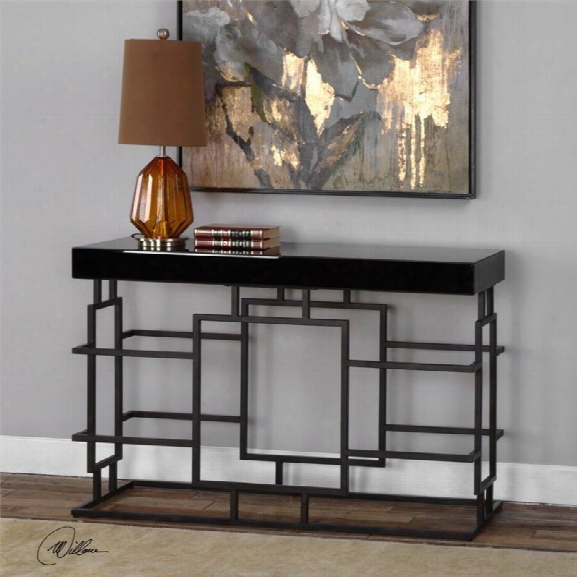 Uttermost Andy Console Table In Black