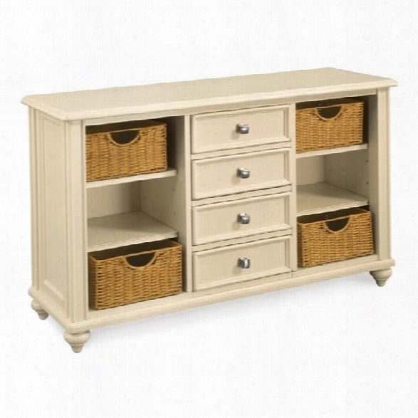 American Drew Camden Console Table In Buttermilk Finish