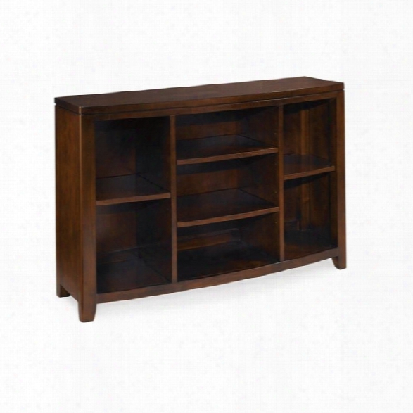 American Drew Tribecca Bookcase Console In Root Beer Finish