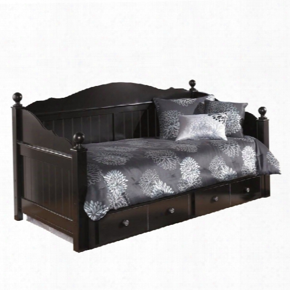 Ashley Jaidyn Wood Storage Daybed In Black