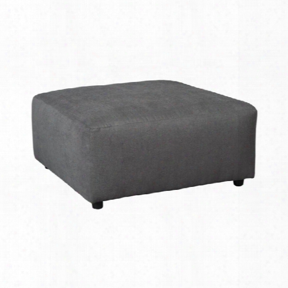 Ashley Jayceon Oversized Square Ottoman In Steel