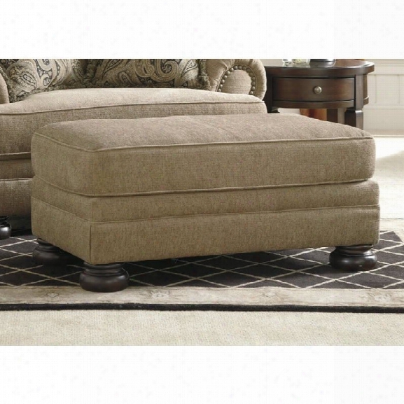 Ashley Keereel Fabric Ottoman In Sand