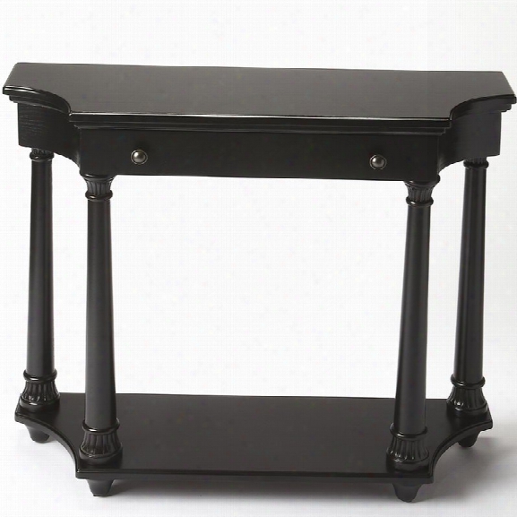 Butler Specialty Masterpiece Hobson Console Table In Black Licorice