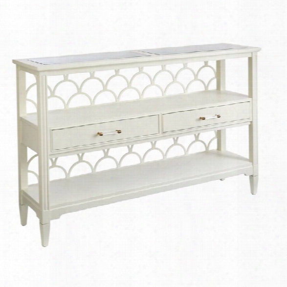 Coastal Living Oasis-sea Cloud Console Table In Saltbox White