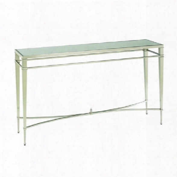 Hammary Mallory Sofa Table In Brushed Nickel