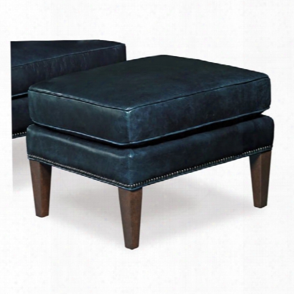 Hooker Furniture Balmoral Maurice Ottoman In Blue
