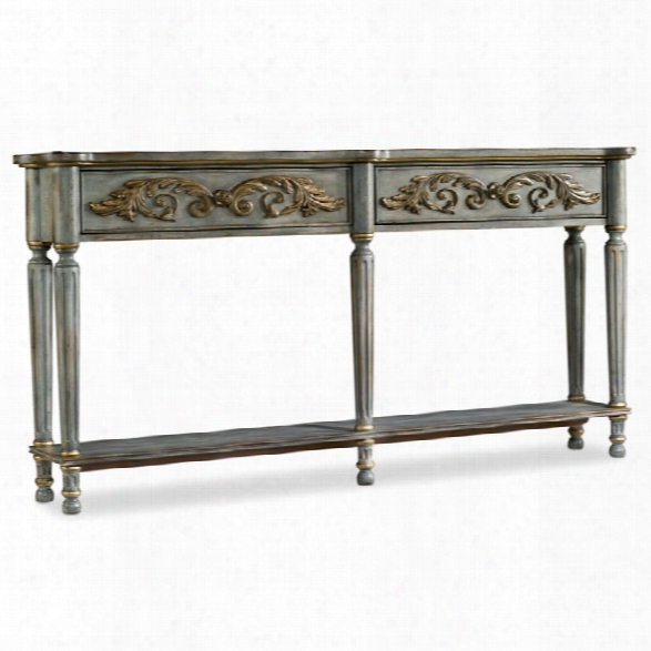 Hooker Furniture Gilded Console Tabe In Gray