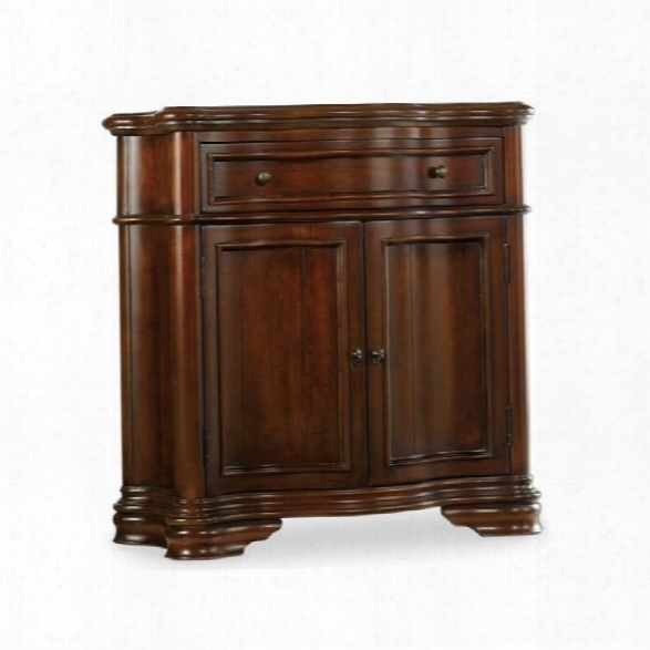 Hooker Furniture Waverly Place Shaped Wood Top Hall Console In Cherry