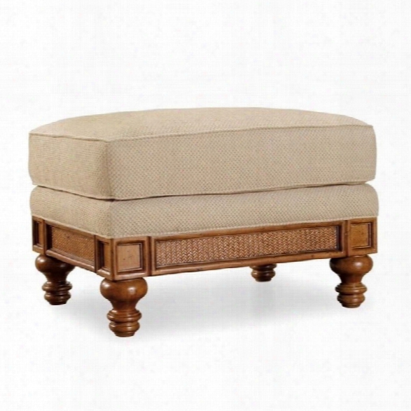 Hooker Furniture Windward Upholstered Ottoman In Dark Honey