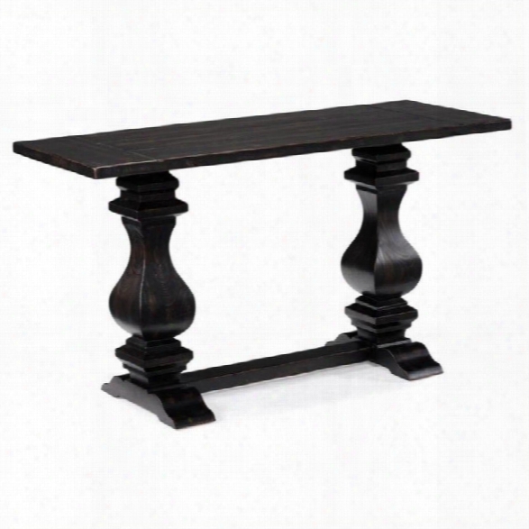 Magnussen Rossington Wood Rectangular Sofa Table In Ebony