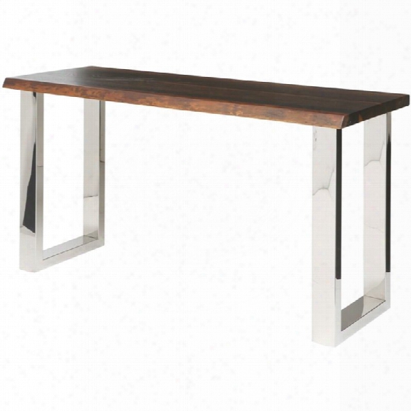 Nuevo Lyon Console Table In Seared Brown