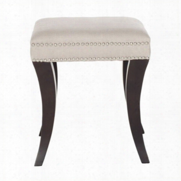 Safavieh Julian Birch Wood Ottoman In Taupe