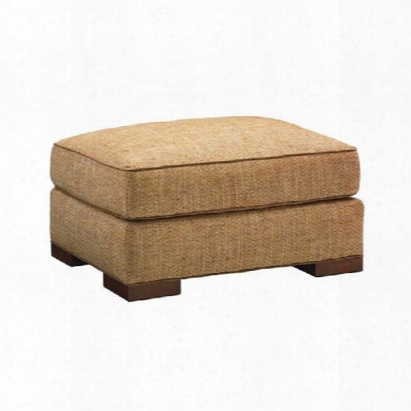 Tommy Bahama Island Fusion Fuji Fabric Ottoman In Beige