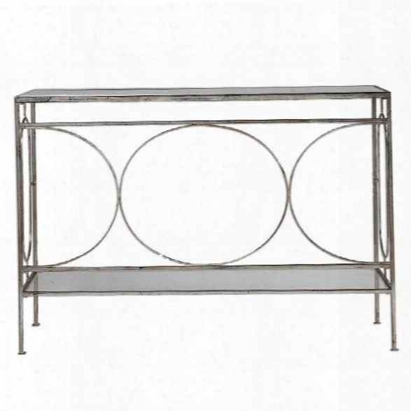 Uttermost Luano Silver Console Table