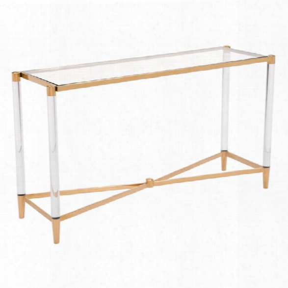 Zuo Existential Console Table In Gold