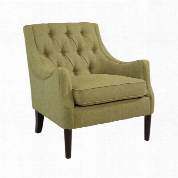 Abbyson Living Ellie Mid Century Accent Chair In Lime Green
