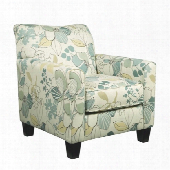 Ashley Daystar Fabric Accent Chair In Seafoam