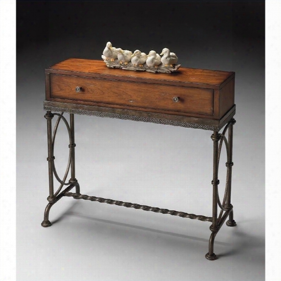 Butler Specialty Console Table In Old World Cherry