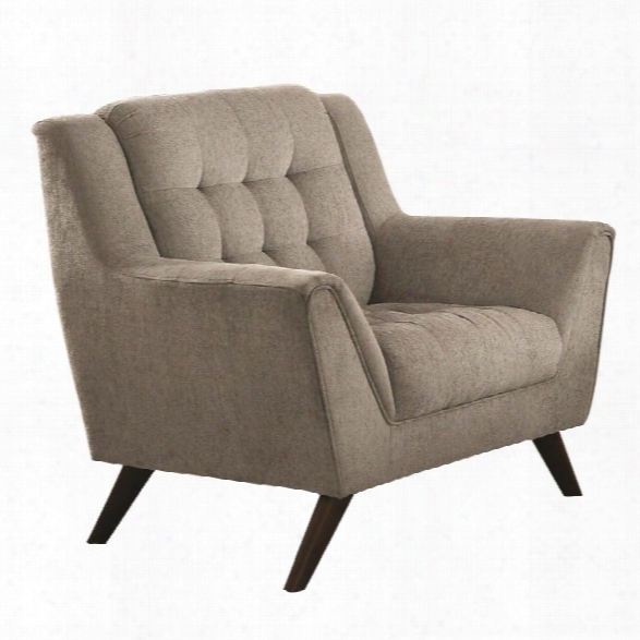 Coaster Baby Natalia Tufted Chair In Dove Gray