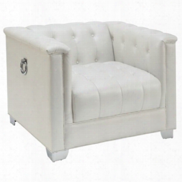 Coaster Chavisno Tufted Chair In White