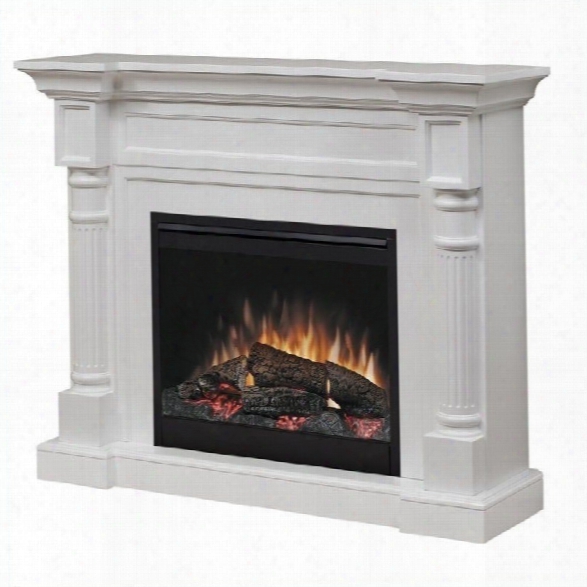 Dimplex Winston Mantel Electric Fireplace In White