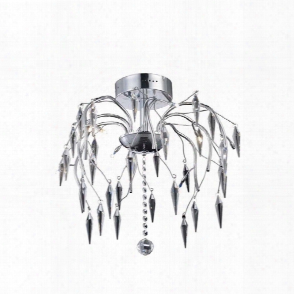 Elegant Lighting Amour 20 8 Light Elements Crystal Flush Mount