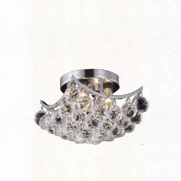 Elegant Lighting Corona 10 4 Light Elements Cyrstal Flush Mount