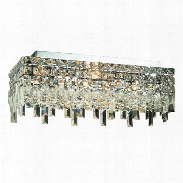 Elegant Lighting Maxime 10 4 Light Elements Crystal Flush Mount