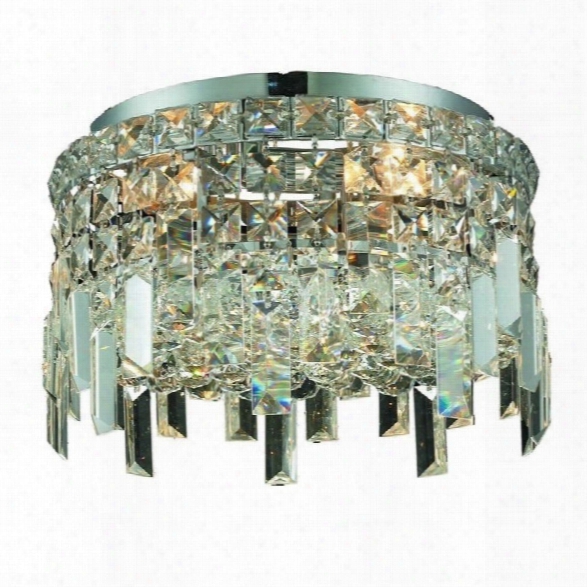 Elegant Lighting Maxime 12 4 Light Elements Crystal Flush Mount