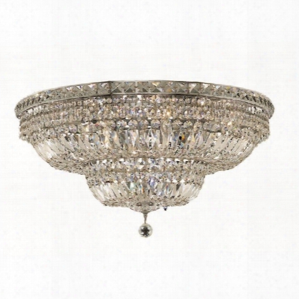 Elegant Lighting Tranquil 30 18 Light Elements Crystal Flush Mount