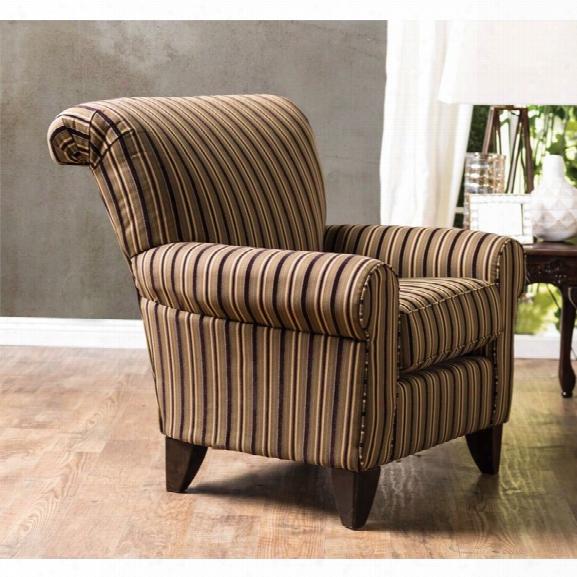 Furniture Of America Tanner Upholstered Accent Chair In Tan