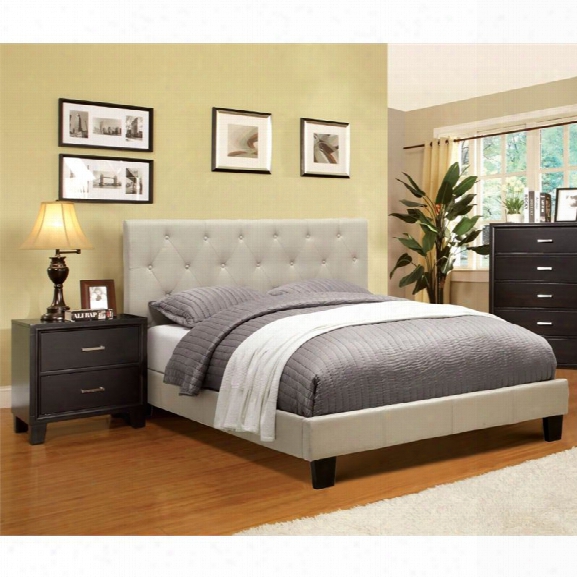 Furniture Of America Warscher 2 Piece Upholstered California King Bedroom Set