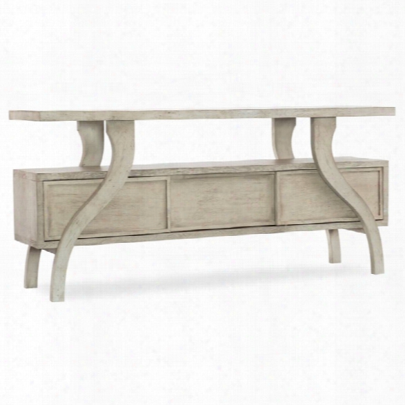 Hooker Furniture Refuge Accent Console Table In White Oak