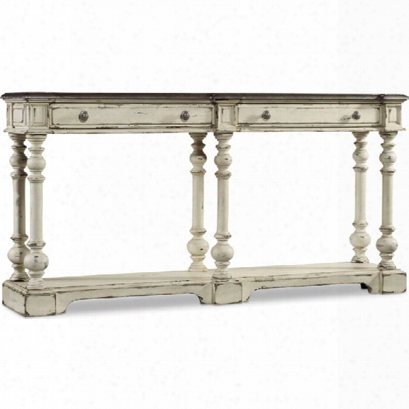 Hooker Furniture Sanctuary Thin Console Table In Chalky White