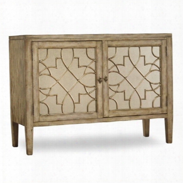 Hooker Furniture Sanctuary Two-door Mirrored Console In Surf-visage