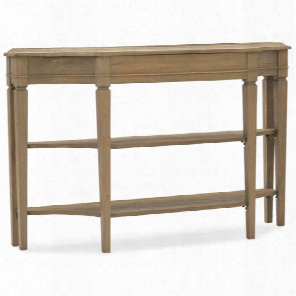 Hooker Furniture Scalloped Console Table In Light Woood