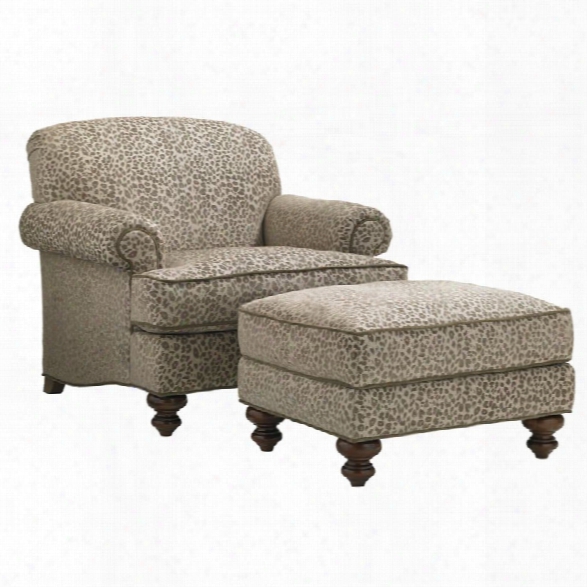 Lexington Coventry Hills Asbury Chair With Ottoman In Oakhurst