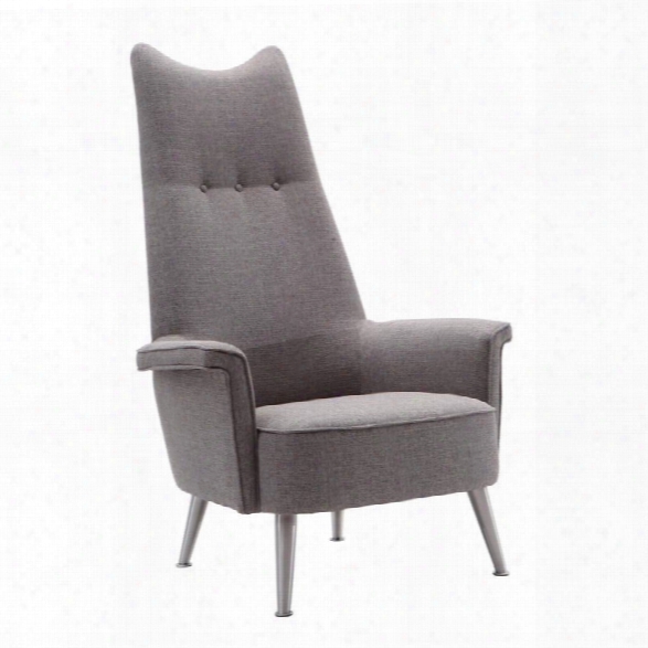 Maklaine Accent Chair In Gray