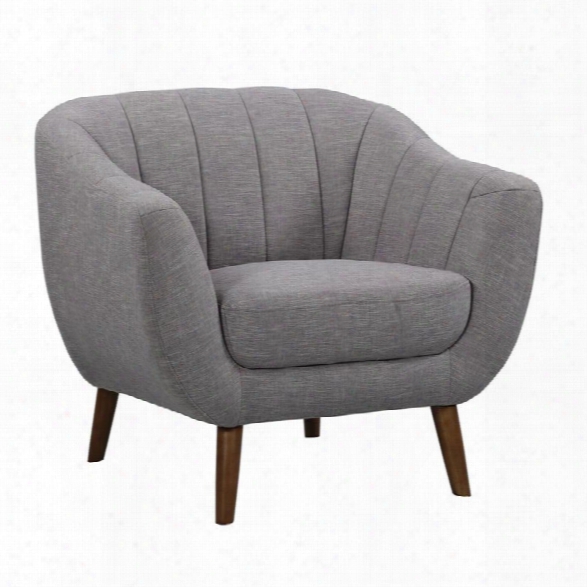 Maklaine Accent Chair In Light Gray