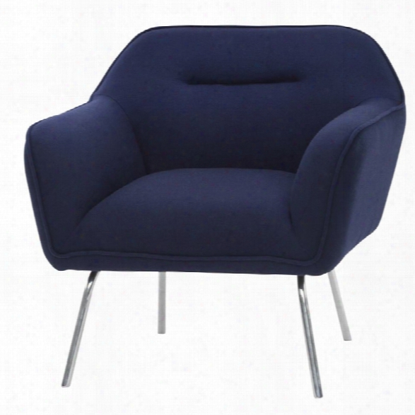 Nuevo Britta Accent Chair In Navy Blue