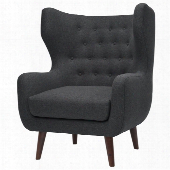 Nuevo Valtere Accent Chair In Dark Gray