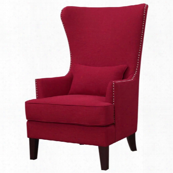 Picket Lineage Furnishings Kegan Accent Chair In Berry