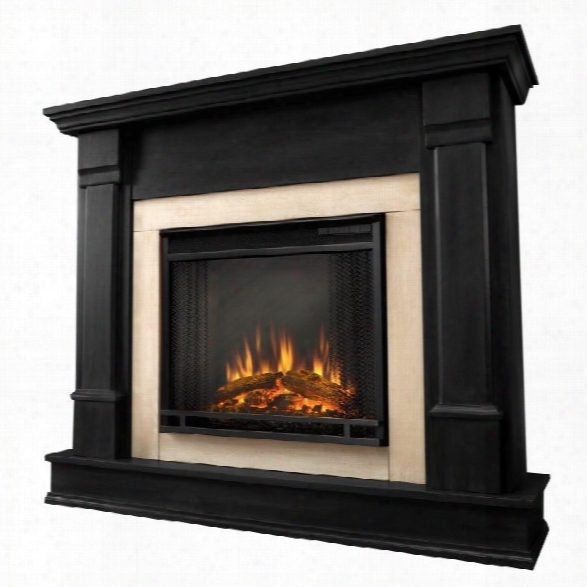 Real Flame Silverton Indoor Electric Fireplace In Black