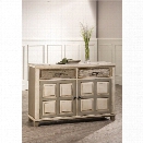 Hillsdale LaRose 2 Door Console Table in Handpainted White