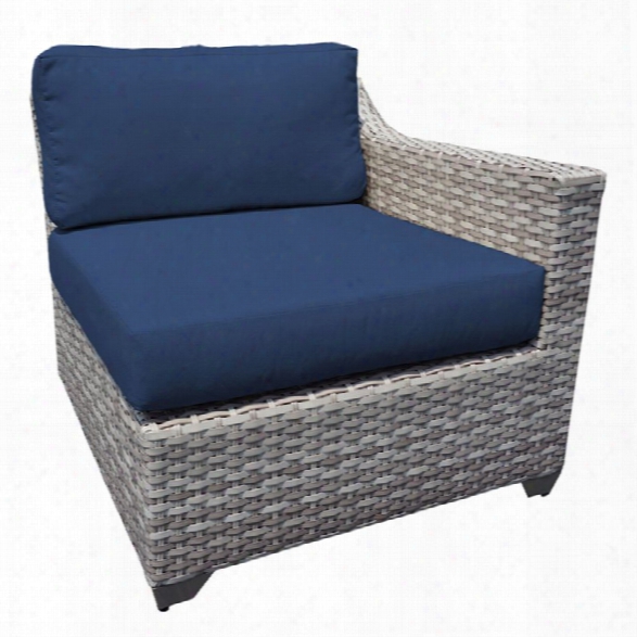 Tkc Fairmont Left Arm Patio Chair In Navy