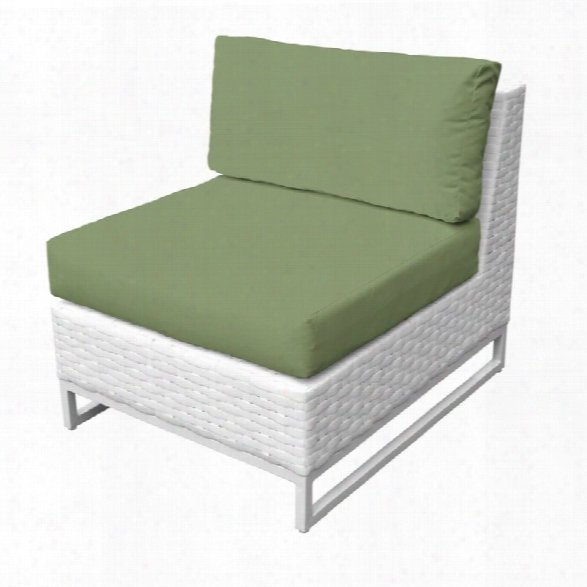Tkc Miami Armless Patio Chair In Green (set Of 2)